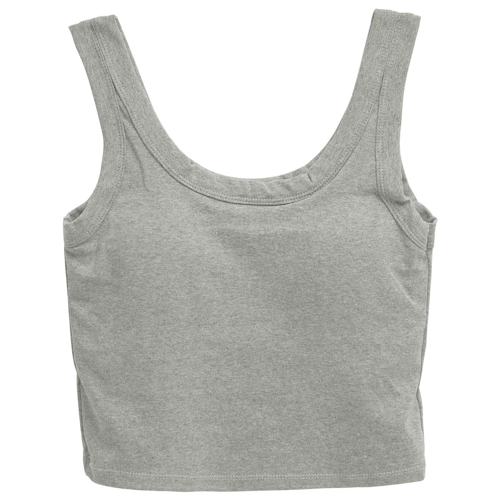 クロップド丈カップ付きタンクトップ