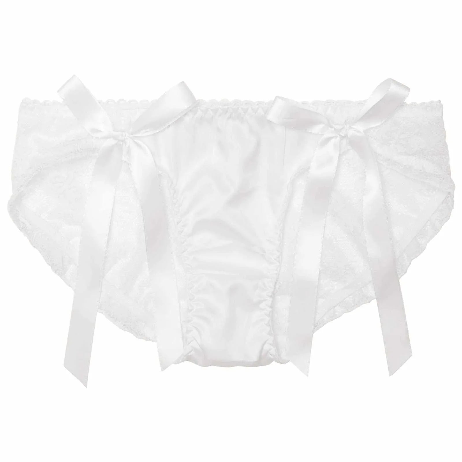 ロマンティックリボンレースバック透けフルバックショーツ単品 - 【公式】247Lingerie