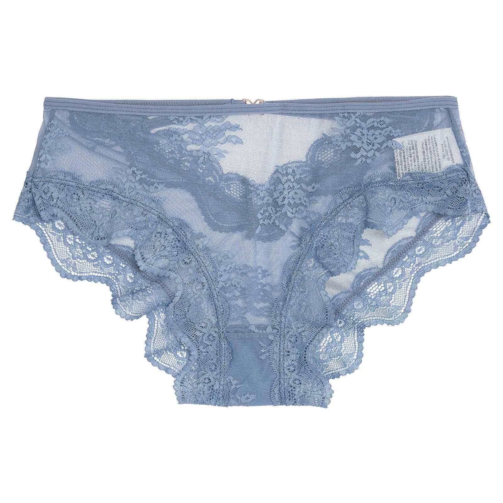 ハートストリングカットレースバック透けフルバックショーツ単品