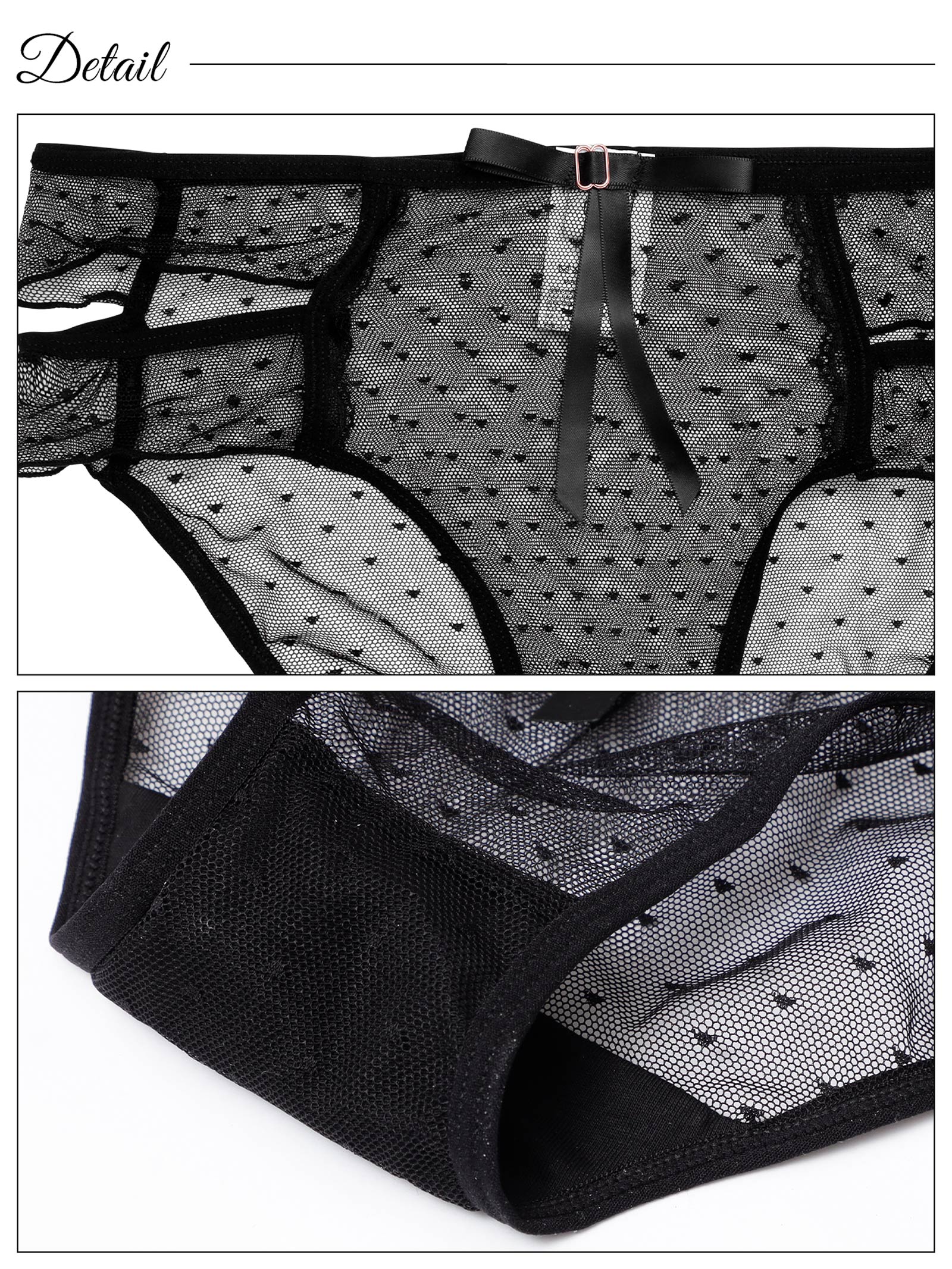 4/16新作!カットシアーハートドットフルバックショーツ単品