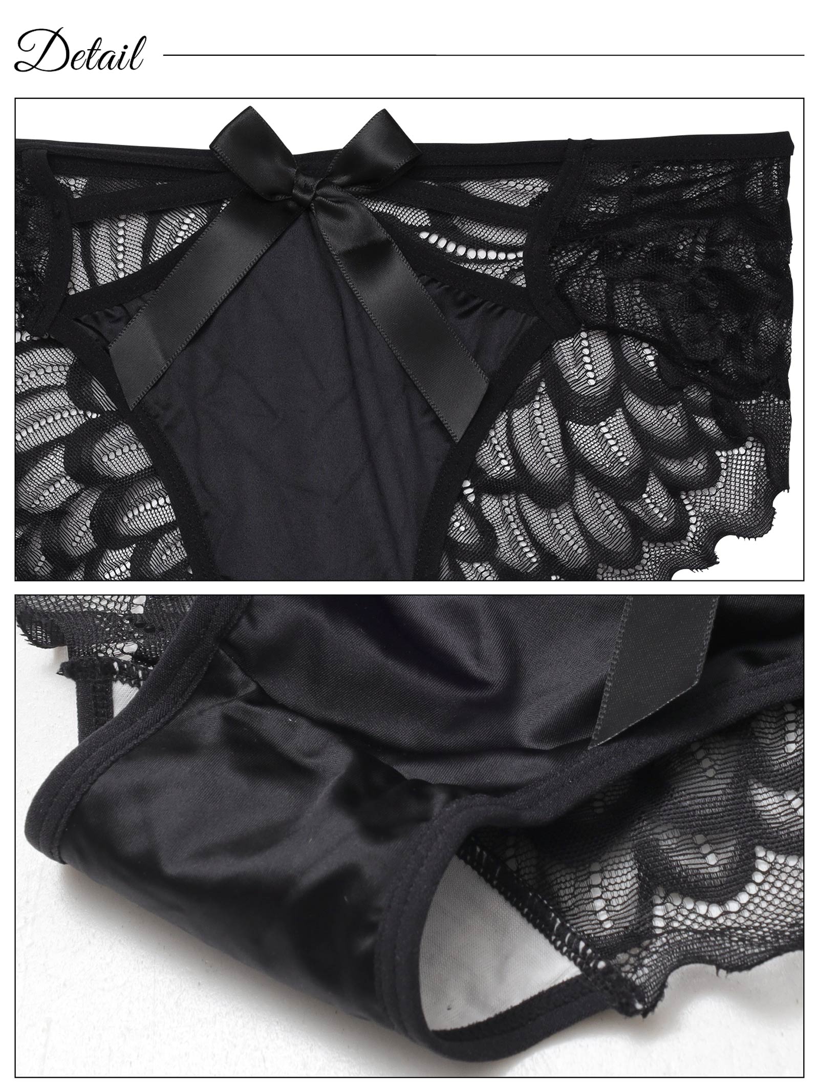 5/7新作!リボンウィングレーシィフルバックショーツ単品