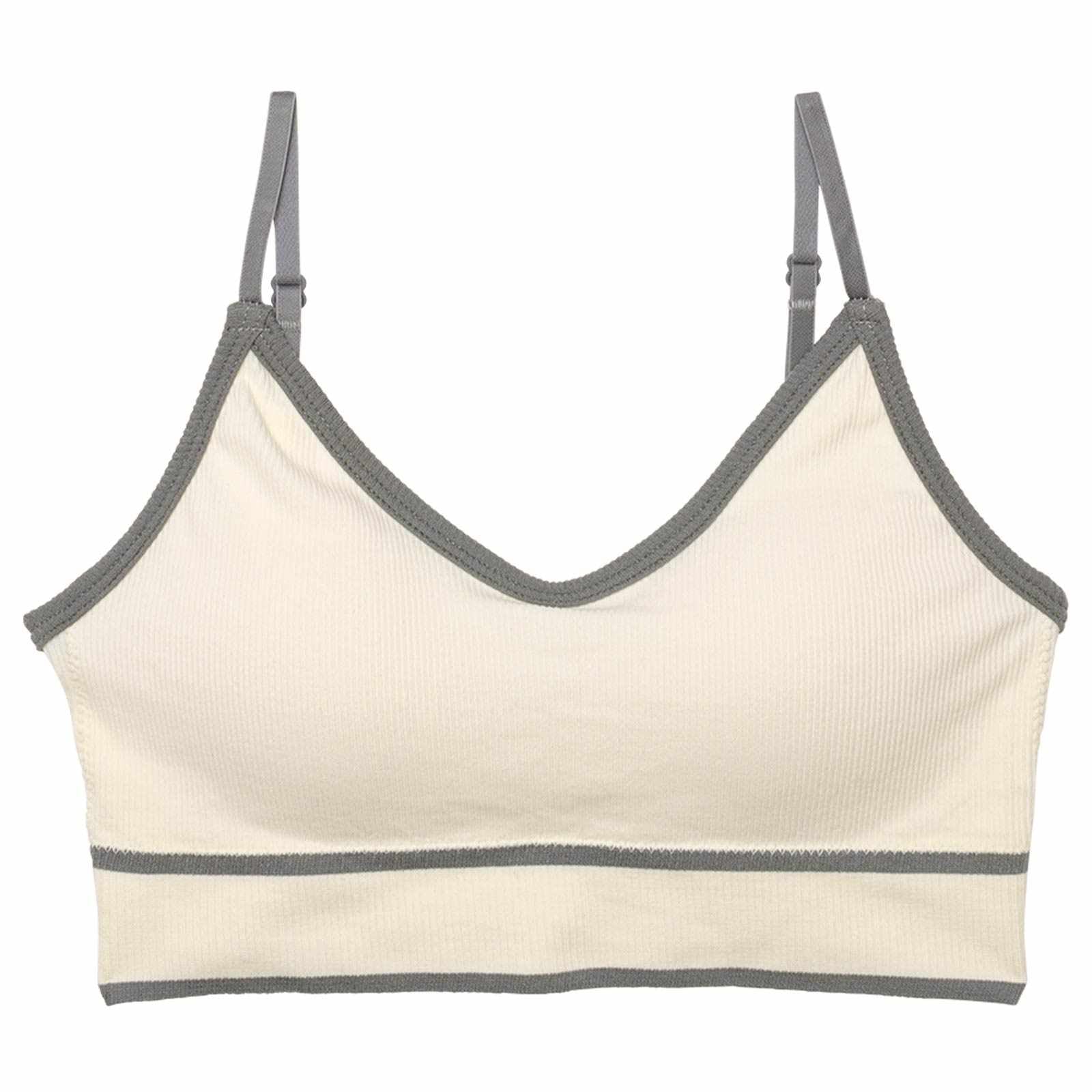 パイピングリブキャミハーフトップブラジャー単品