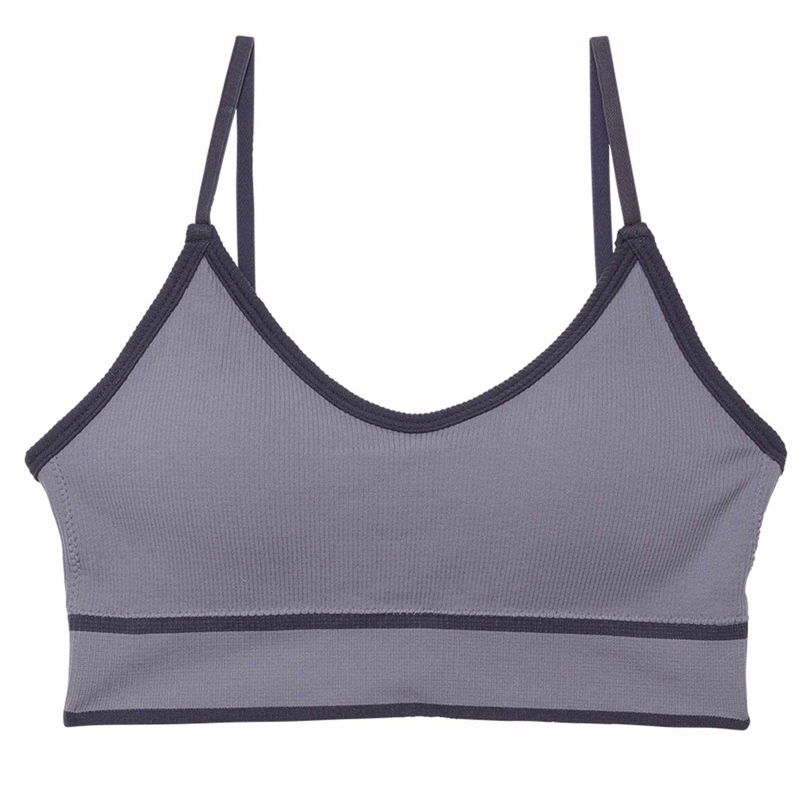 パイピングリブキャミハーフトップブラジャー単品