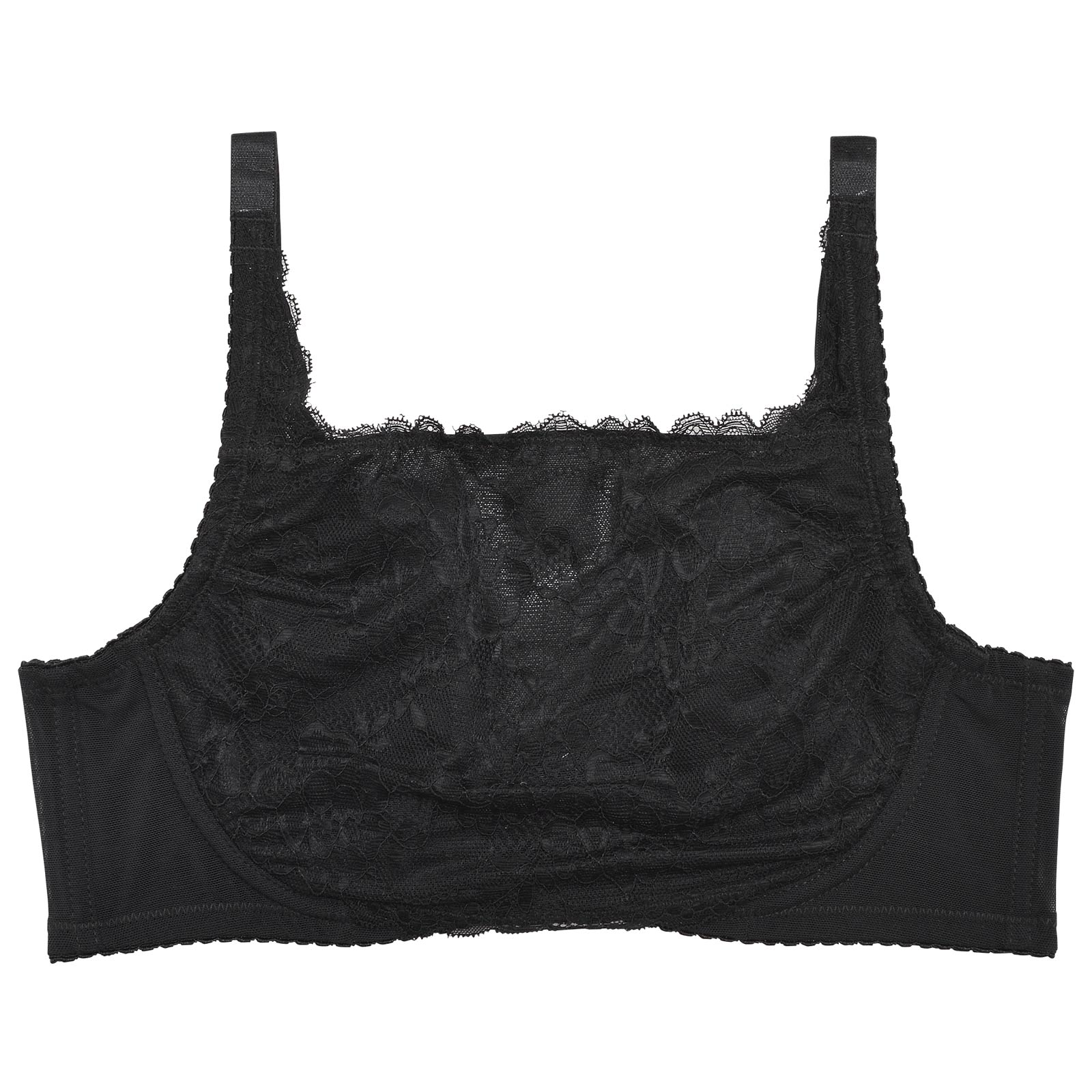 1/15再販!ワンカラーレース×ワイヤー入り小さく見せるブラ単品 - 【公式】247Lingerie