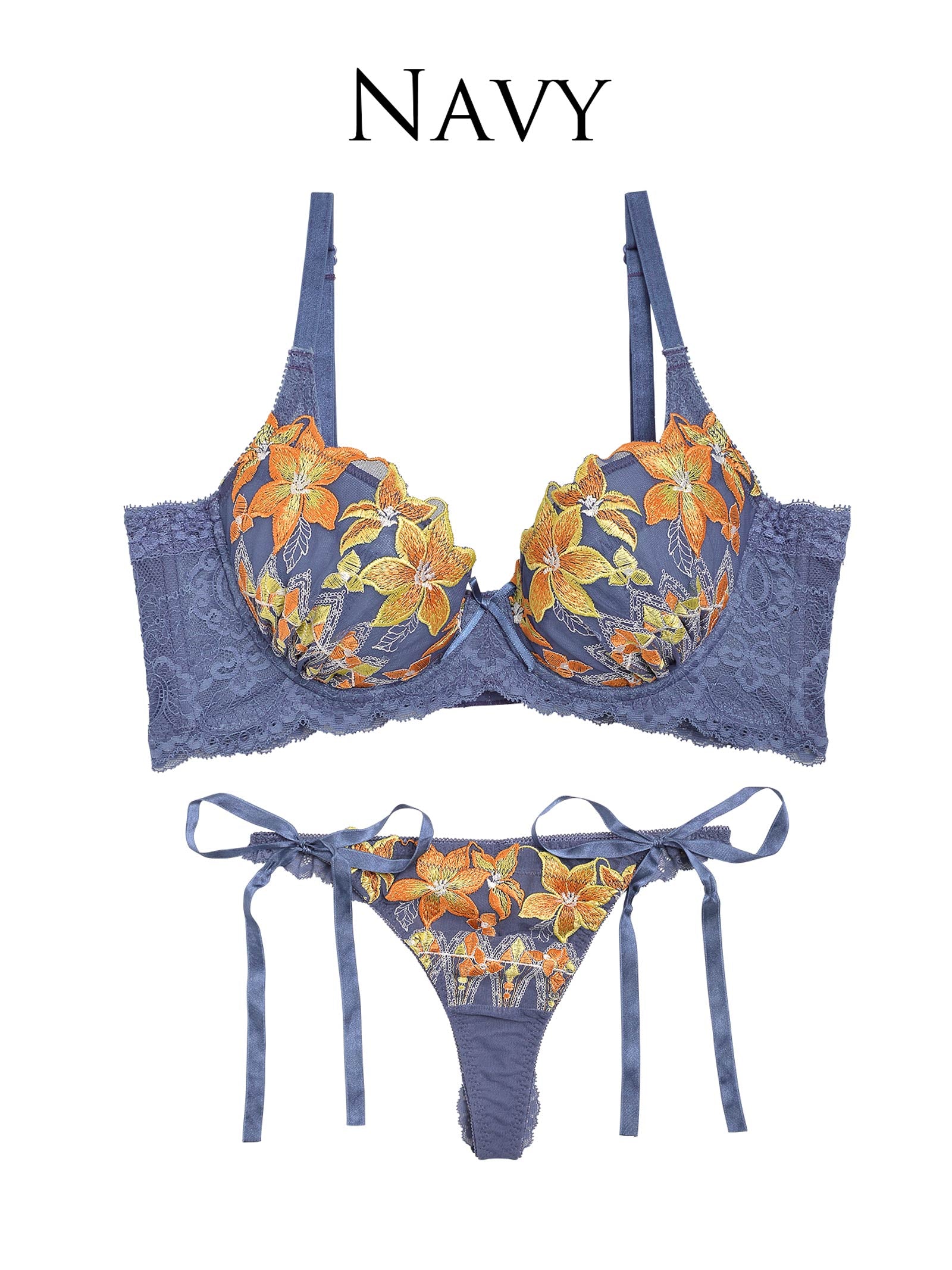 【永尾まりや着用】【Reinest】ビューティーリリィ育乳脇高★魔法のブラジャー&サイド紐バック透けTバックショーツ - 【公式】247Lingerie