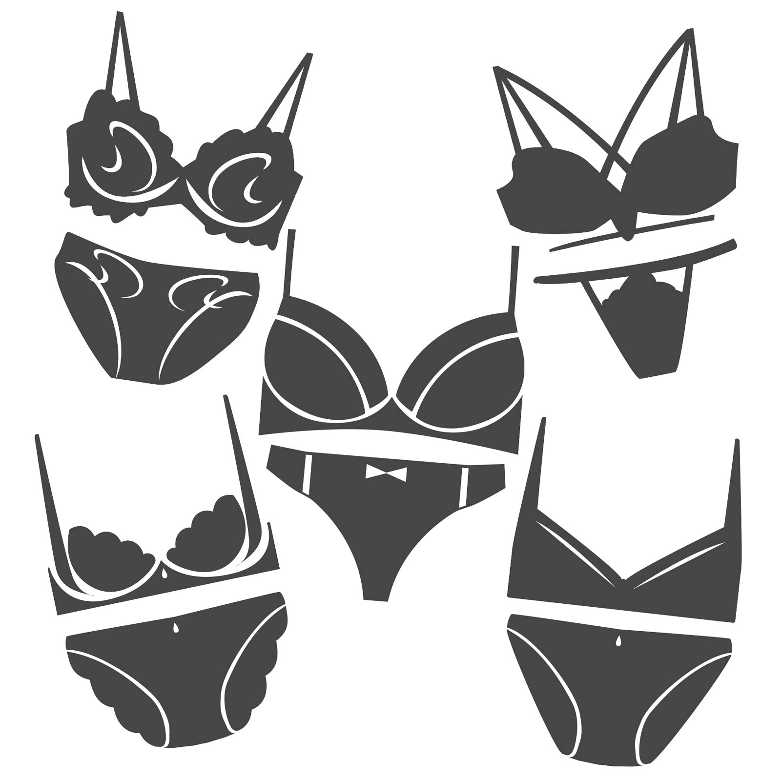 2/21再販!【福袋】【Reinest】ブラジャー&ショーツ5点組入り福袋 - 【公式】247Lingerie