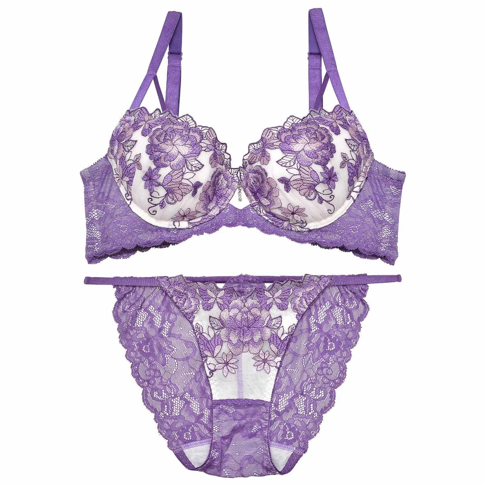 【永尾まりや着用】【Reinest】ロイヤルピオニーバタフライ育乳脇高★魔法のブラジャー&バック透けフルバックショーツ - 【公式】247Lingerie