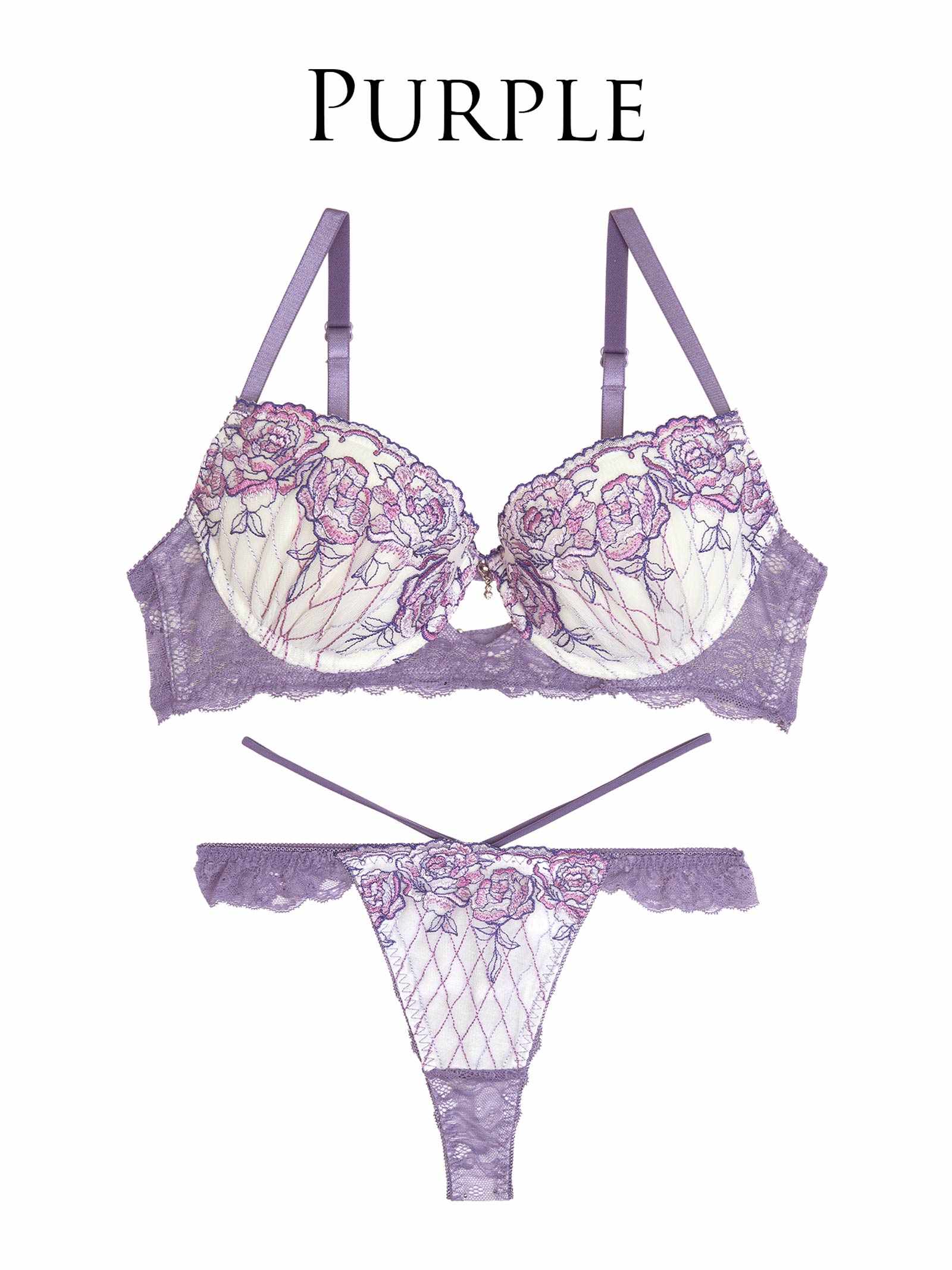 6/2新作!【永尾まりや着用】【Reinest】ミスティックローズブロッサムブラジャー&バック透けTバックショーツ