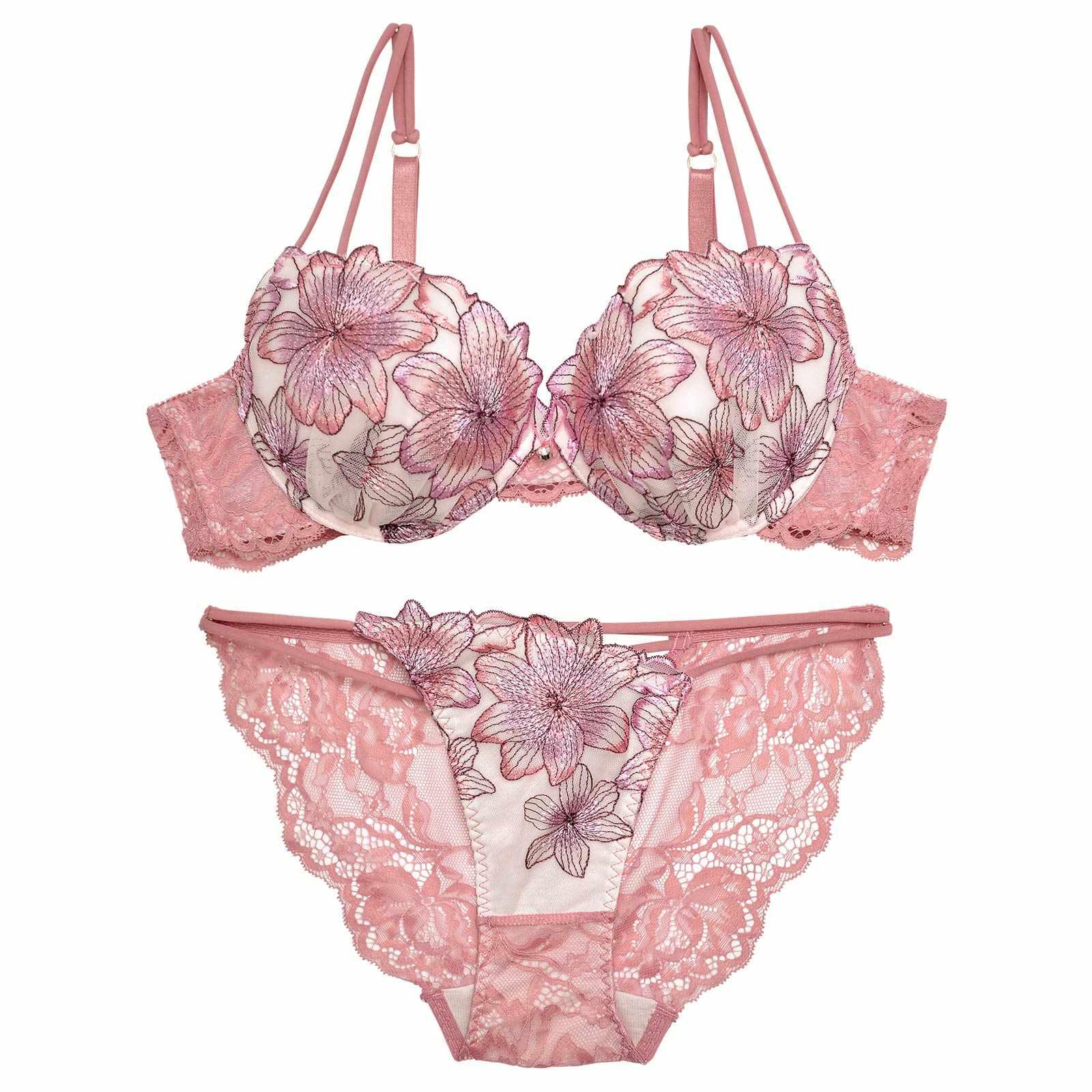 2/20再販!【Reinest】スイートシアーリリーブラジャー&バック透けフルバックショーツ - 【公式】247Lingerie