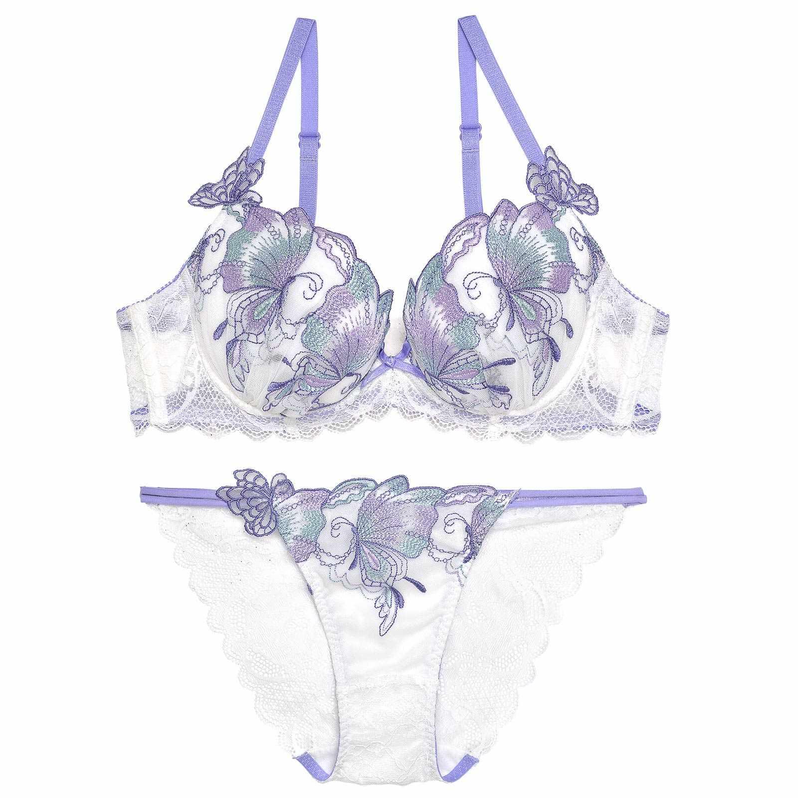 2/14再販!【Reinest】セレスティアルバタフライブラジャー&バック透けフルバックショーツ - 【公式】247Lingerie