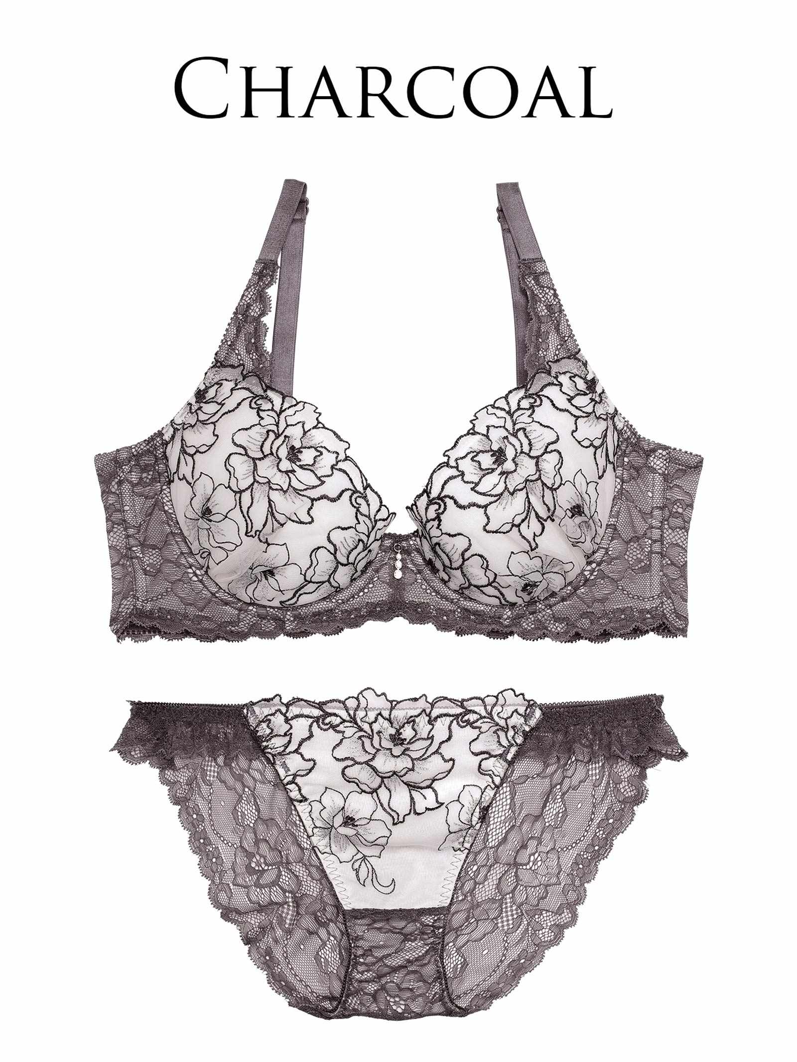 3/5新作!【永尾まりや着用】【Reinest】シアーブリリアントピオニー育乳脇高★魔法のブラジャー&バック透けフルバックショーツ