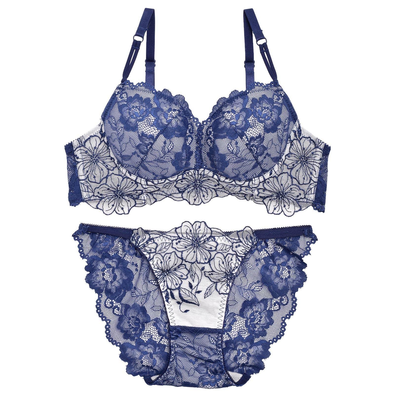 1/31再販!キムボラム着用【Reinest】SEXYレース花柄ブラジャー&バック透けフルバックショーツ - 【公式】247Lingerie