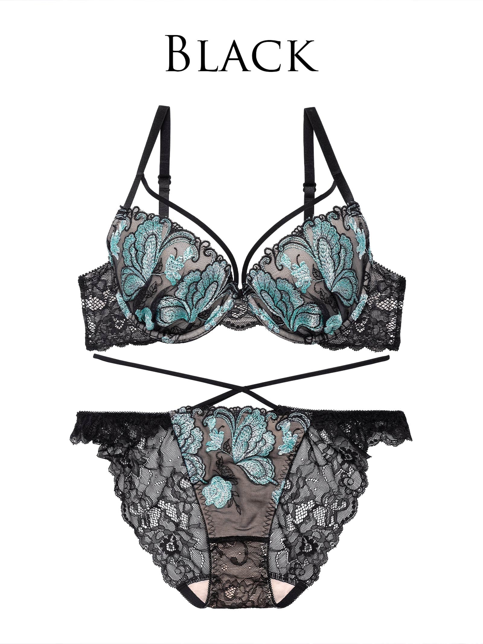 12/25新作!【Reinest】ヴィーナスバタフライストリングブラジャー&バック透けフルバックショーツ