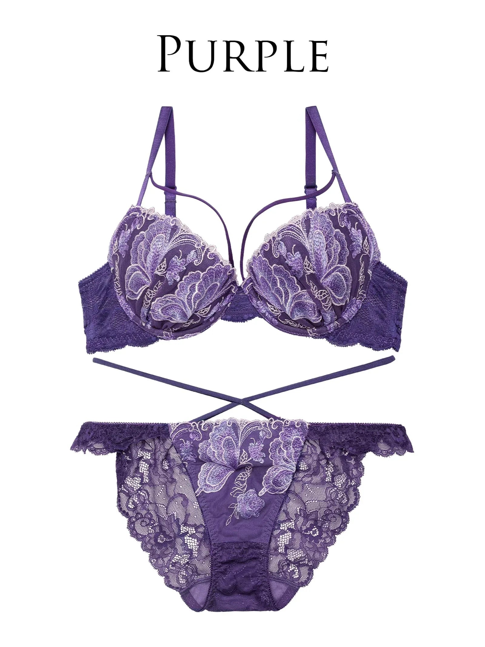 【Reinest】ヴィーナスバタフライストリングブラジャー&バック透けフルバックショーツ - 【公式】247Lingerie