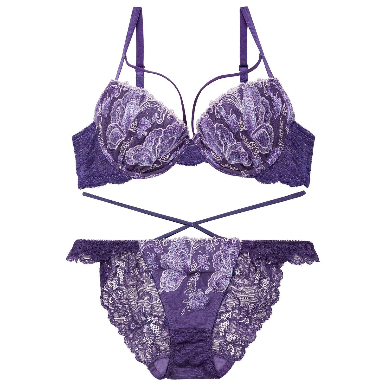 【Reinest】ヴィーナスバタフライストリングブラジャー&バック透けフルバックショーツ - 【公式】247Lingerie