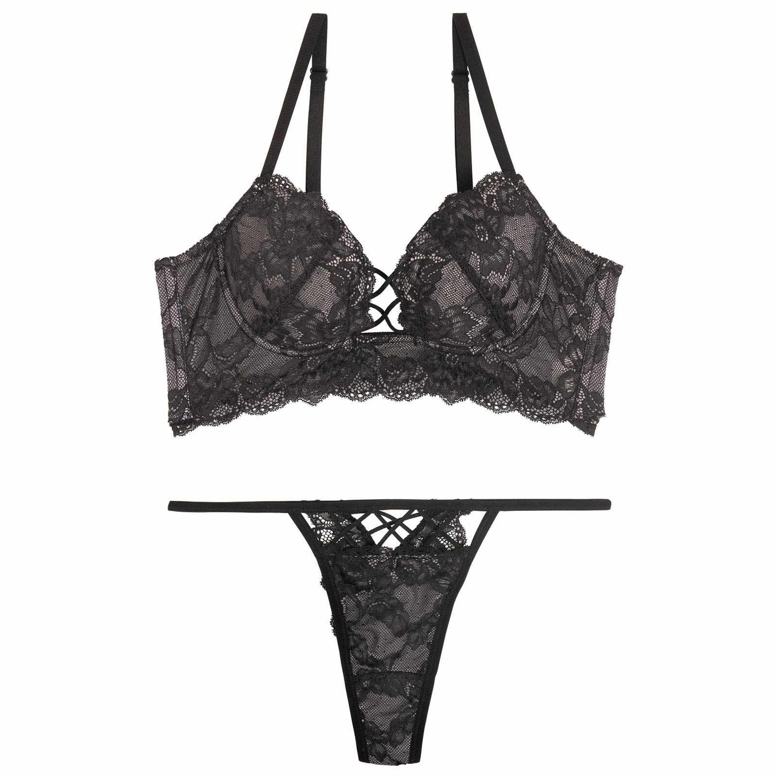 【Reinest】ダークヴィーナスコード背中魅せブラジャー&バック透けTバックショーツ - 【公式】247Lingerie