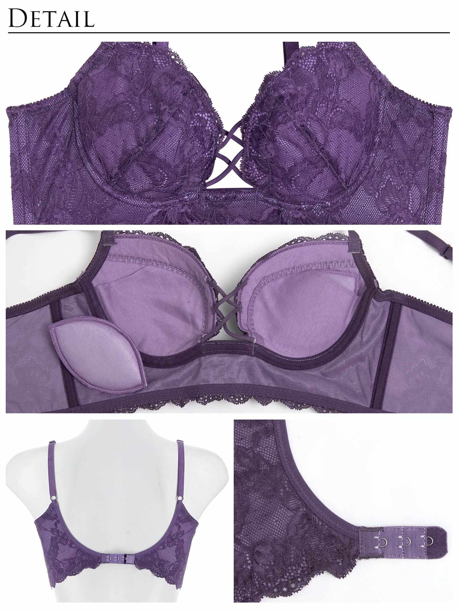 【Reinest】ダークヴィーナスコード背中魅せブラジャー&バック透けTバックショーツ - 【公式】247Lingerie