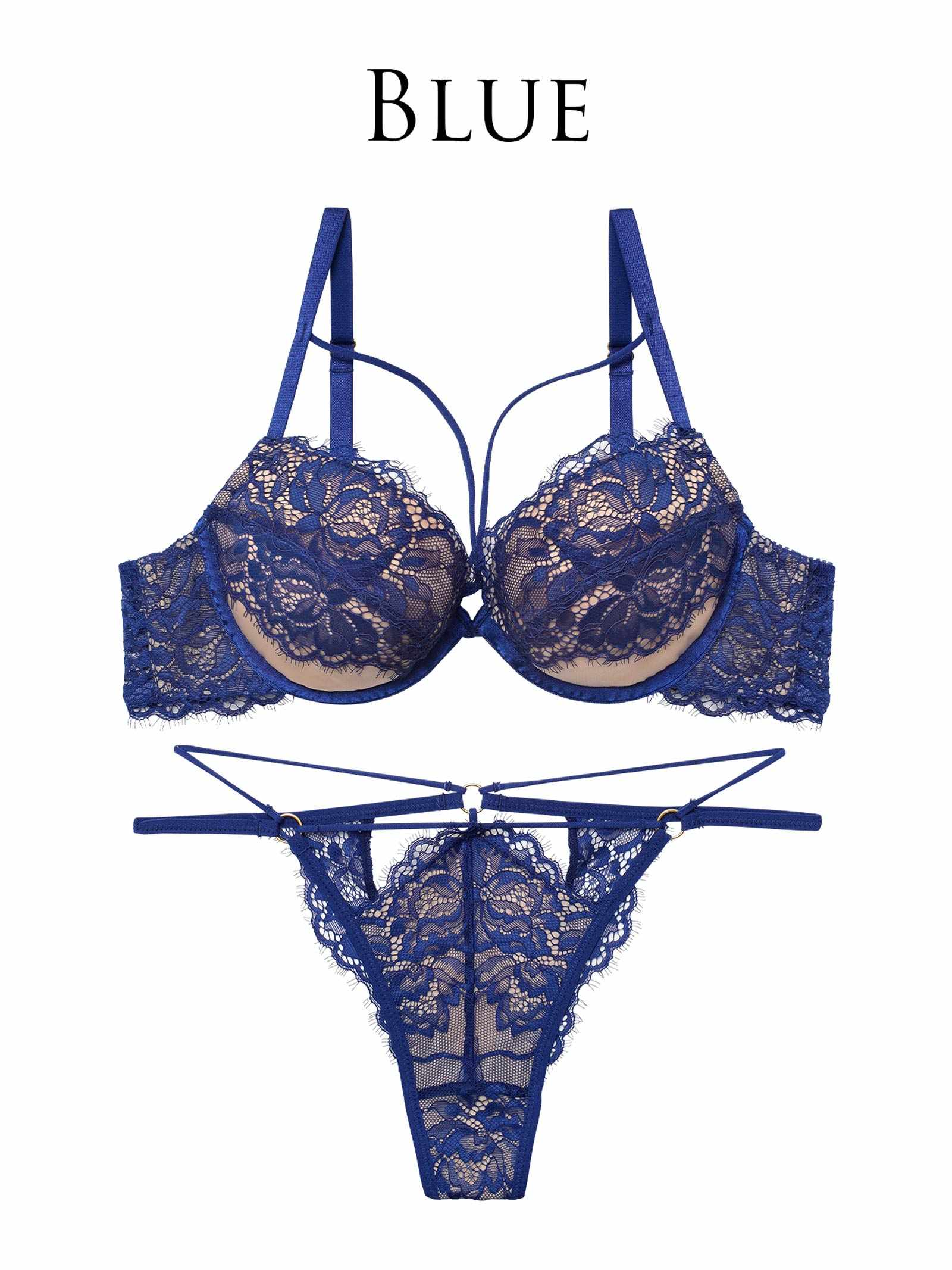 【予約:2/17より順次発送】2/13新作!【Reinest】アグレアーブルレースコードブラジャー&バック透けTバックショーツ