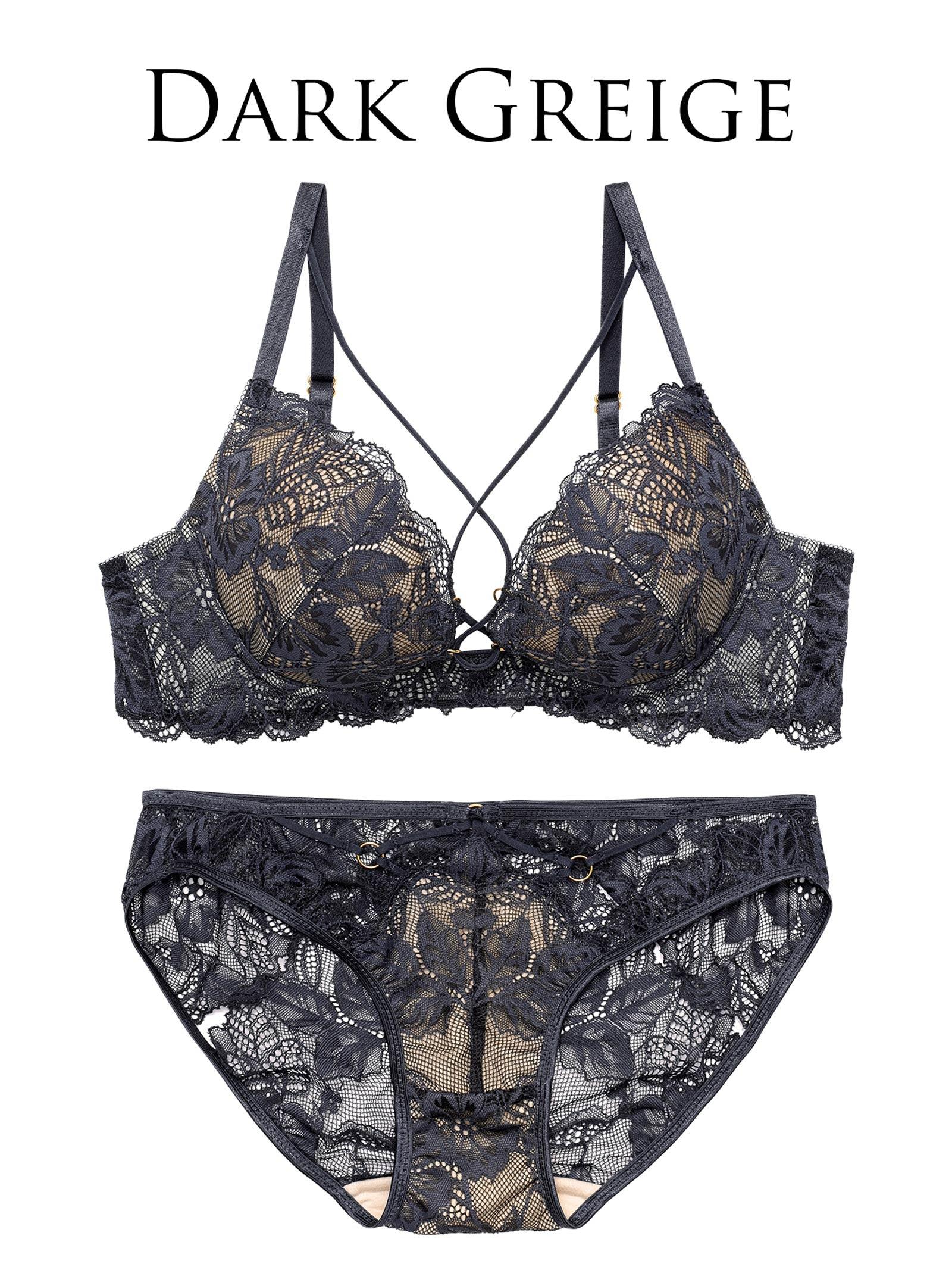 1/29再販!【Reinest】スピンドルレーシィカットブラジャー&バック透けフルバックショーツ - 【公式】247Lingerie