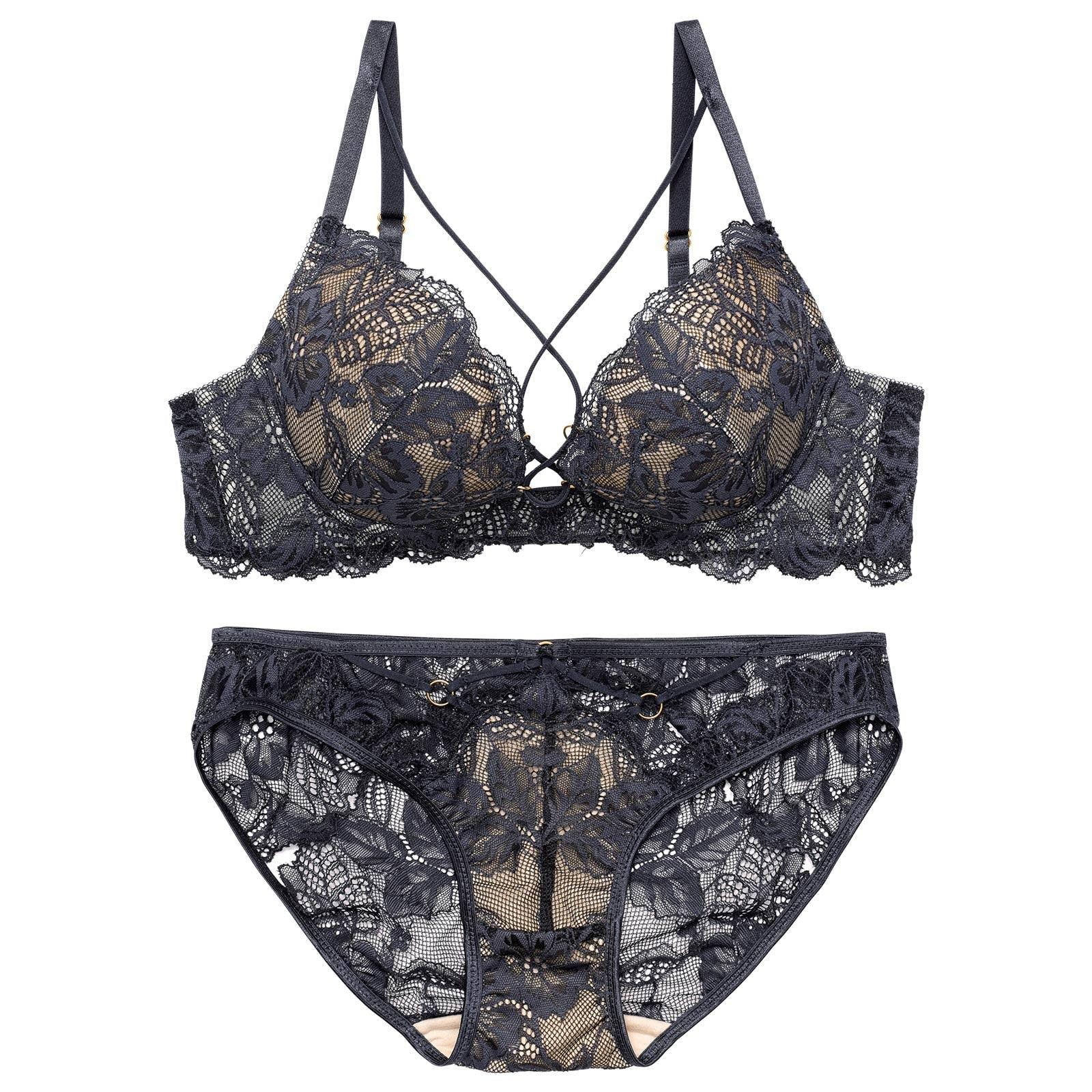 1/29再販!【Reinest】スピンドルレーシィカットブラジャー&バック透けフルバックショーツ - 【公式】247Lingerie