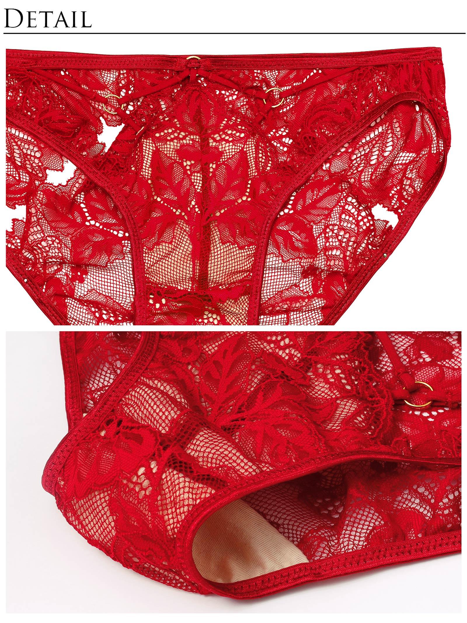 1/29再販!【Reinest】スピンドルレーシィカットブラジャー&バック透けフルバックショーツ - 【公式】247Lingerie