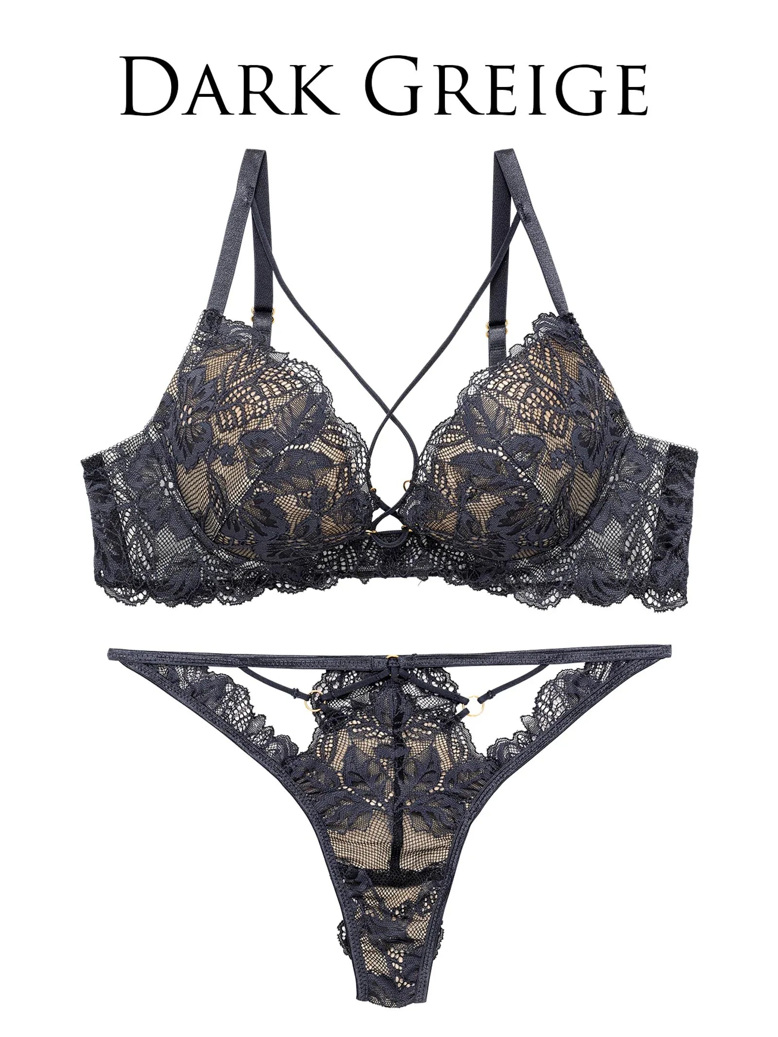 1/29再販!【Reinest】スピンドルレーシィカットブラジャー&バック透けTバックショーツ - 【公式】247Lingerie