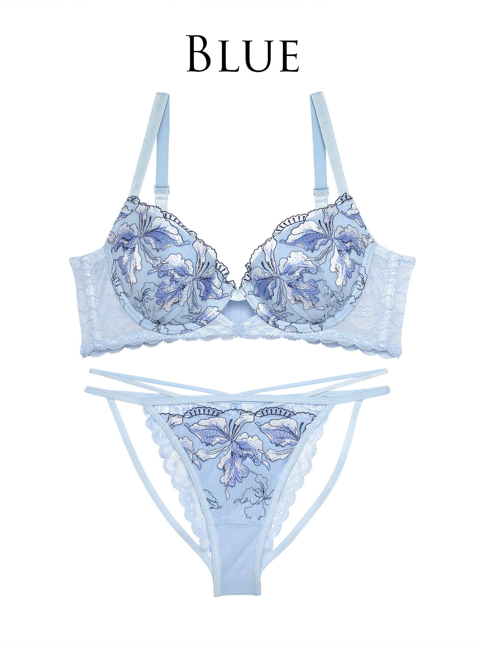 3/22新作!【Reinest】グロリアスフラワーペタルブラジャー&バック透けフルバックショーツ