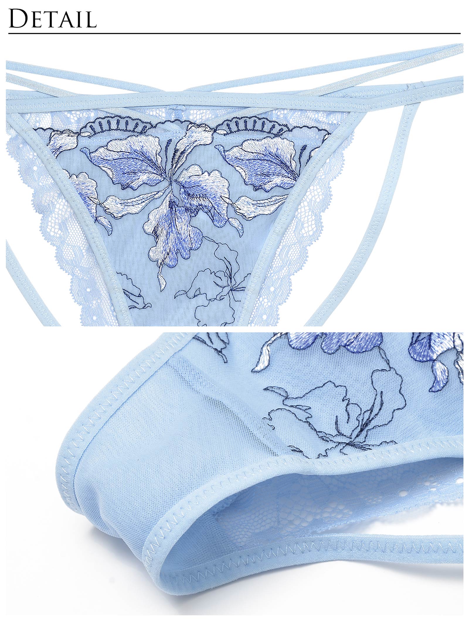 3/22新作!【Reinest】グロリアスフラワーペタルブラジャー&バック透けフルバックショーツ