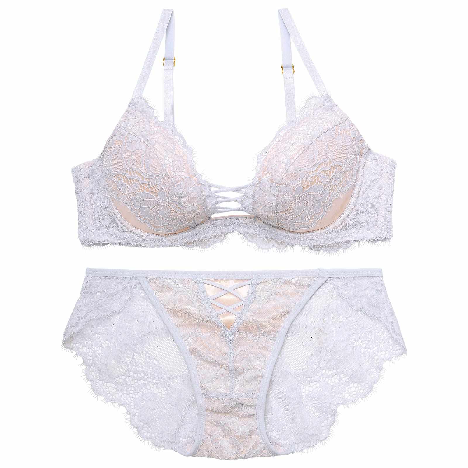 10/16再販!【Reinest】ラグジュアリースピンドルレースブラジャー&バック透けフルバックショーツ