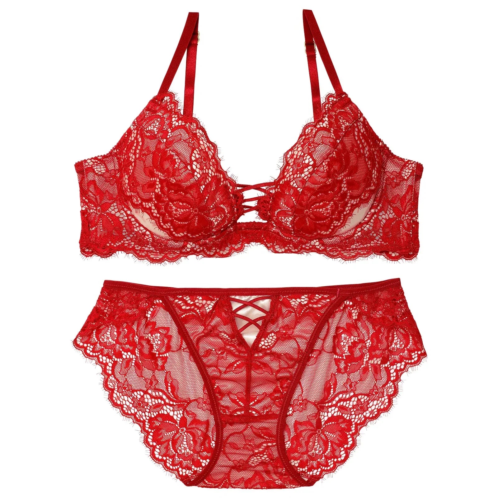 1/27再販!【Reinest】ラグジュアリースピンドルレースブラジャー&バック透けフルバックショーツ - 【公式】247Lingerie