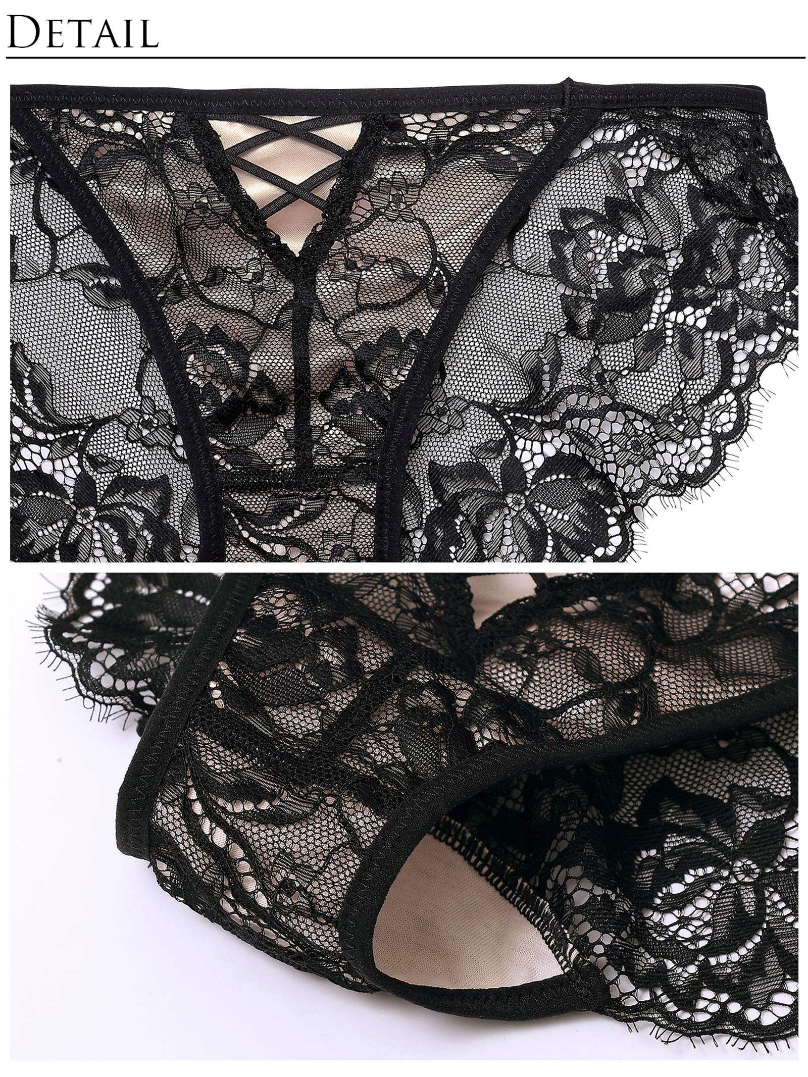 1/27再販!【Reinest】ラグジュアリースピンドルレースブラジャー&バック透けフルバックショーツ - 【公式】247Lingerie