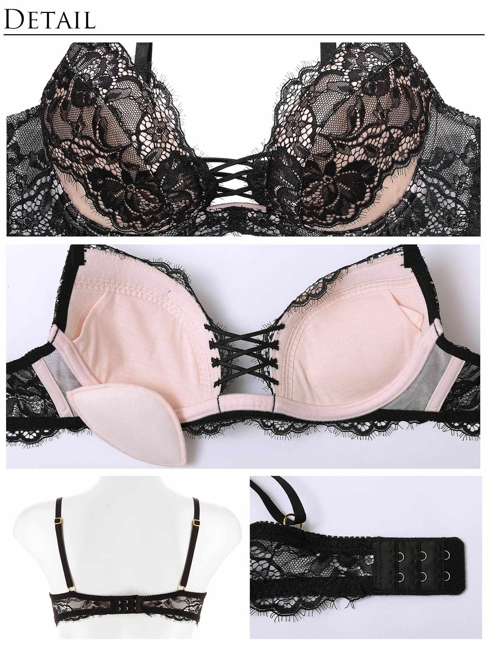 1/27再販!【Reinest】ラグジュアリースピンドルレースブラジャー&バック透けTバックショーツ - 【公式】247Lingerie