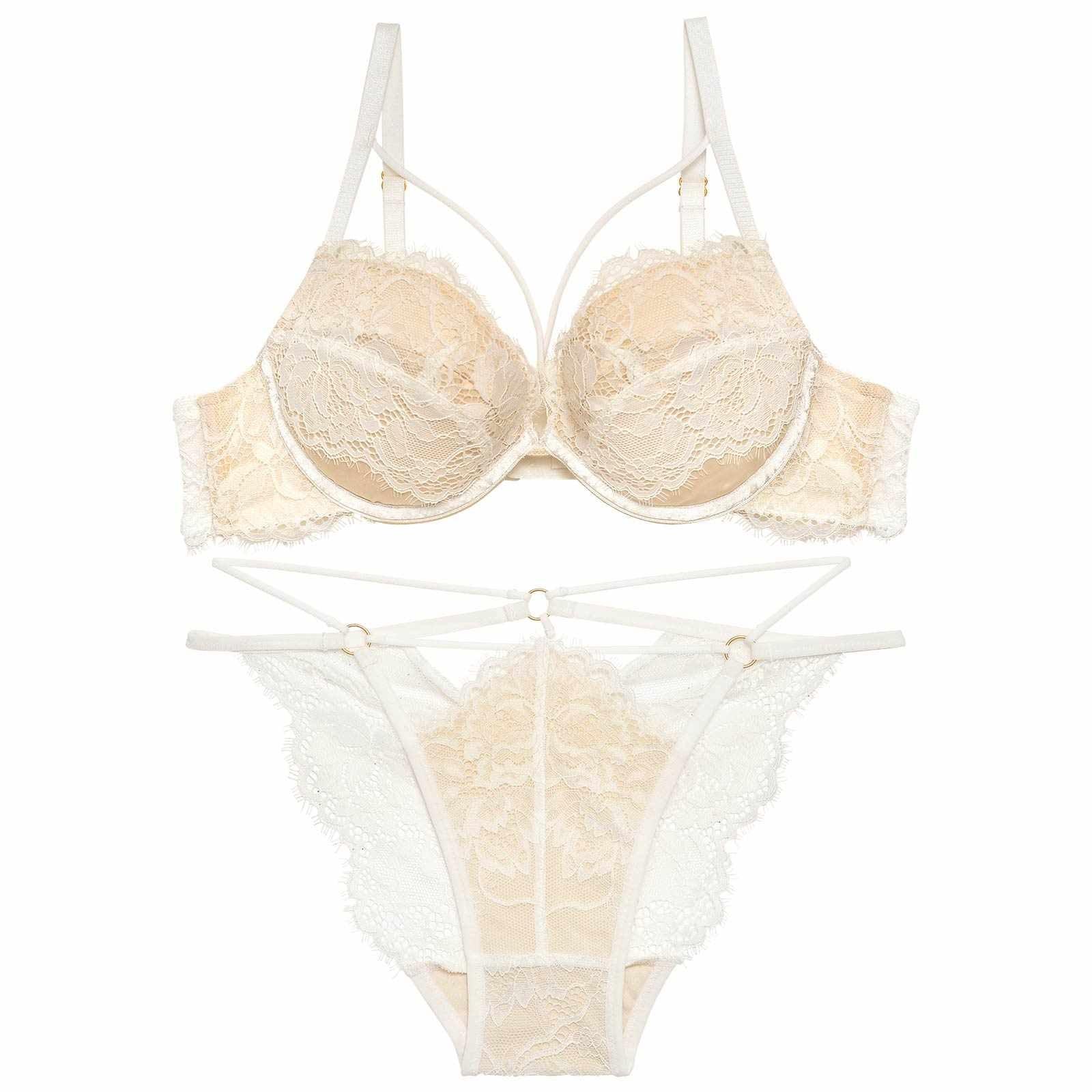 【永尾まりや着用】【Reinest】アグレアーブルレースコードブラジャー&バック透けフルバックショーツ - 【公式】247Lingerie