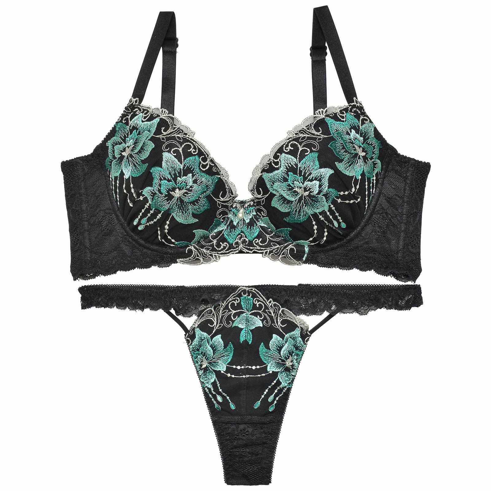 【永尾まりや着用】【Reinest】トワイライトブルーム育乳脇高★魔法のブラジャー&バック透けTバックショーツ