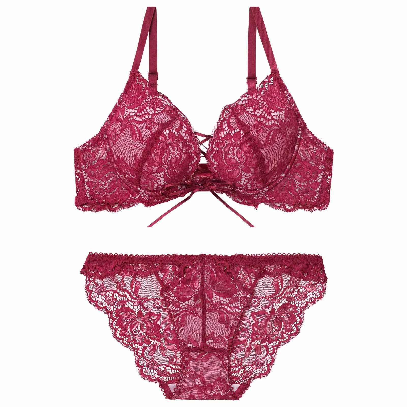 2/11再販!【Reinest】リュクスカットレースアップブラジャー&バック透けフルバックショーツ - 【公式】247Lingerie