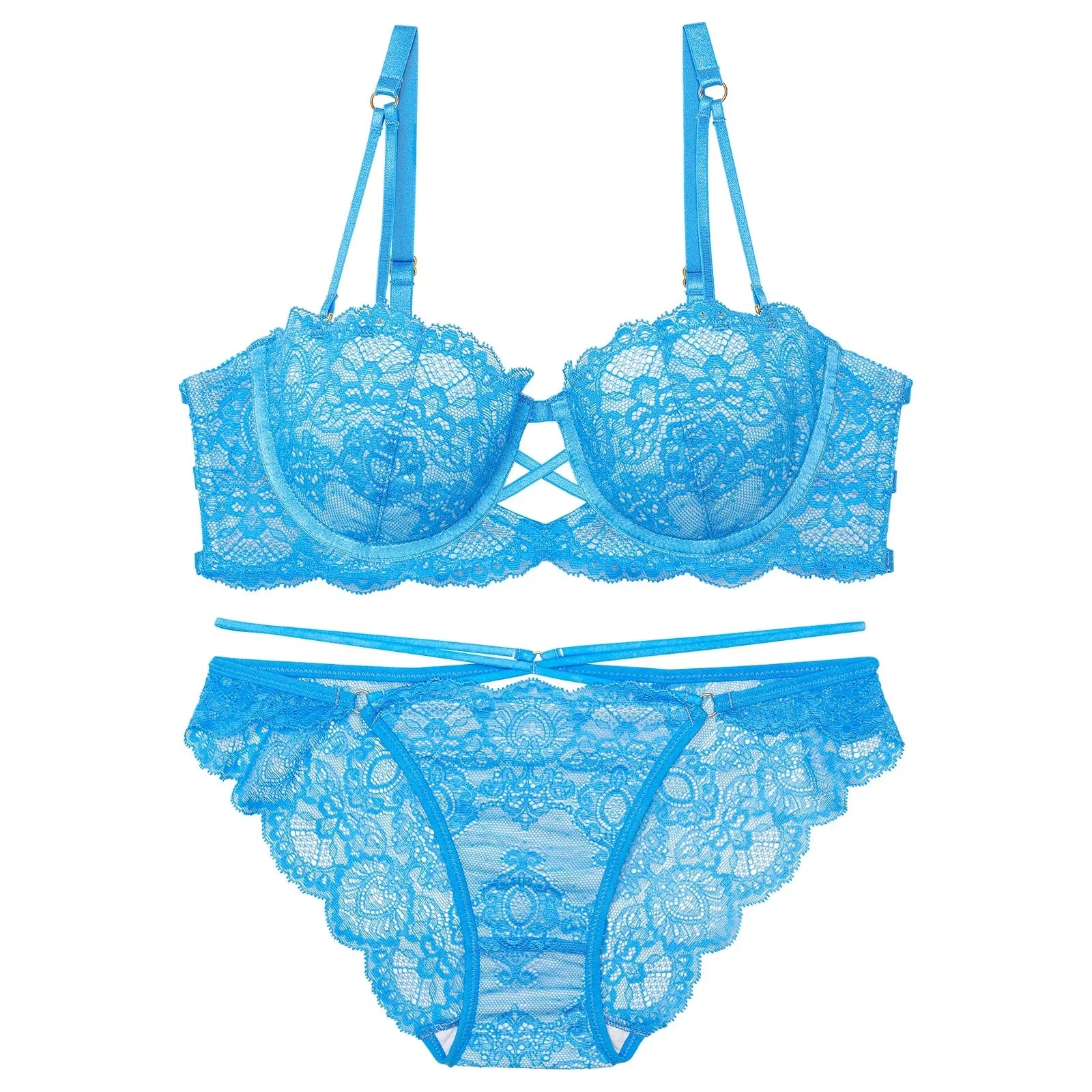 3/10再販!【Reinest】グラマラスホールレーシィブラジャー&バック透けフルバックショーツ