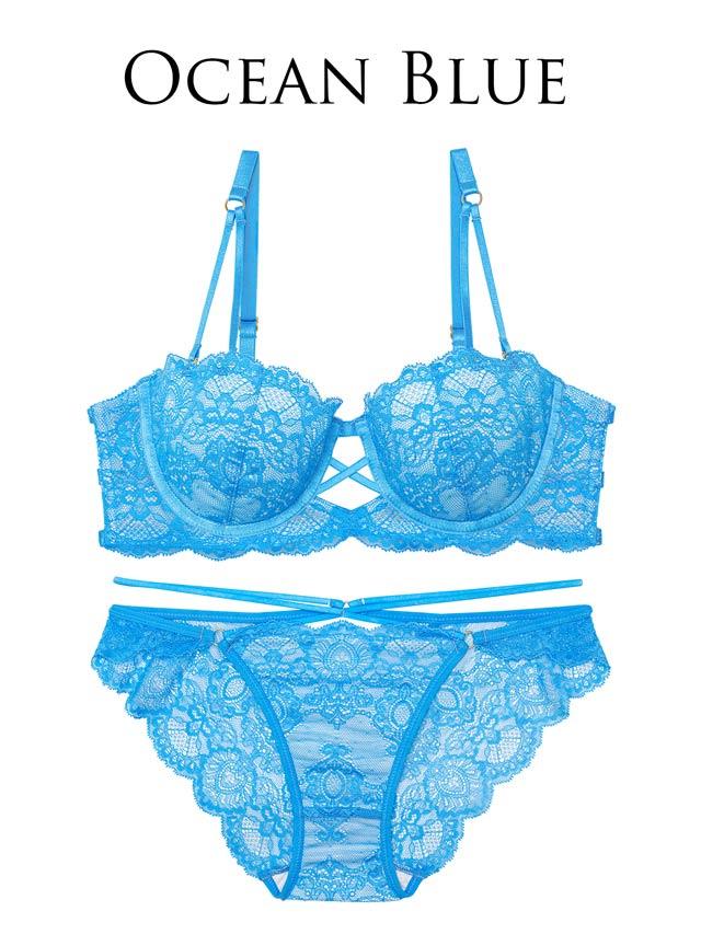 3/10再販!【Reinest】グラマラスホールレーシィブラジャー&バック透けフルバックショーツ