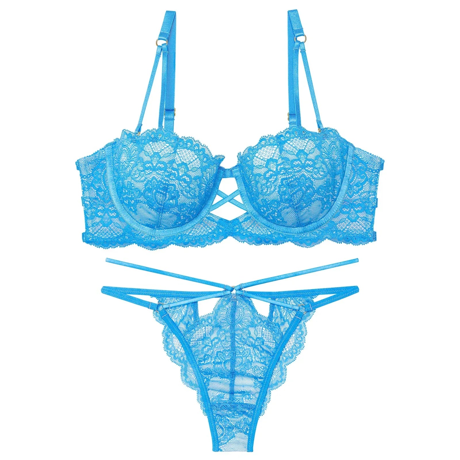 3/10再販!【Reinest】グラマラスホールレーシィブラジャー&バック透けTバックショーツ