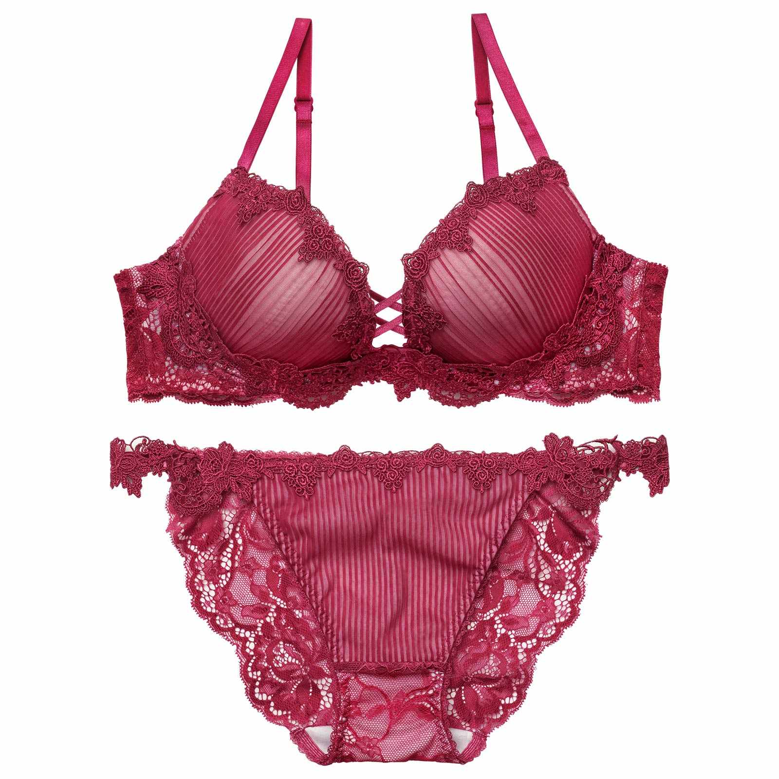 3/18新作!【Reinest】ドレッシーチュールプリーツブラジャー&バック透けフルバックショーツ