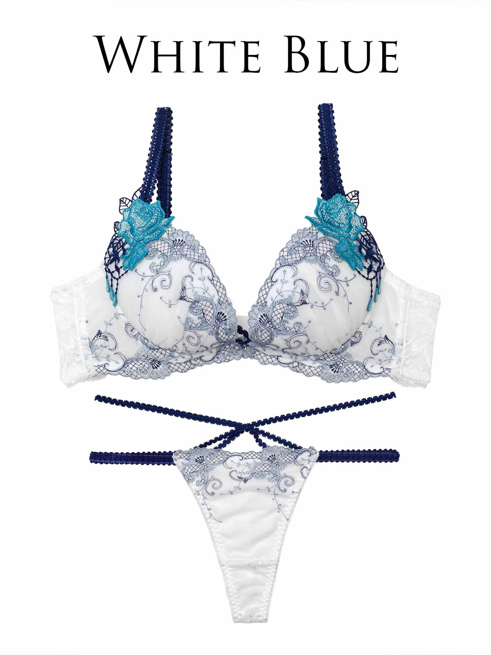 7/11新作!!【永尾まりや着用】【Reinest】マジェスティックアイビーコードブラジャー&バック透けTバックショーツ