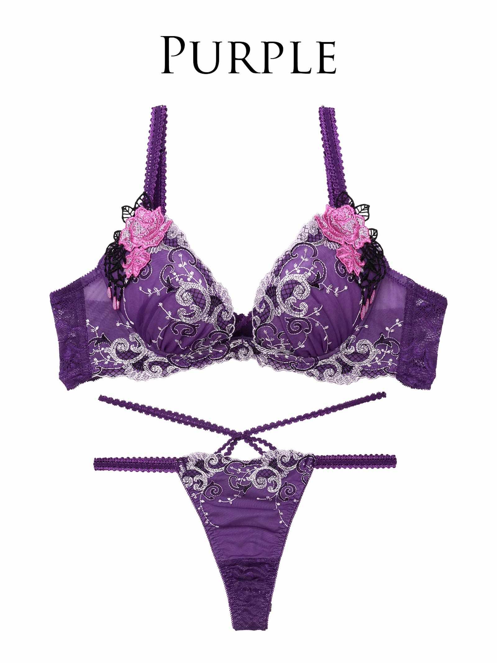 7/11新作!!【永尾まりや着用】【Reinest】マジェスティックアイビーコードブラジャー&バック透けTバックショーツ