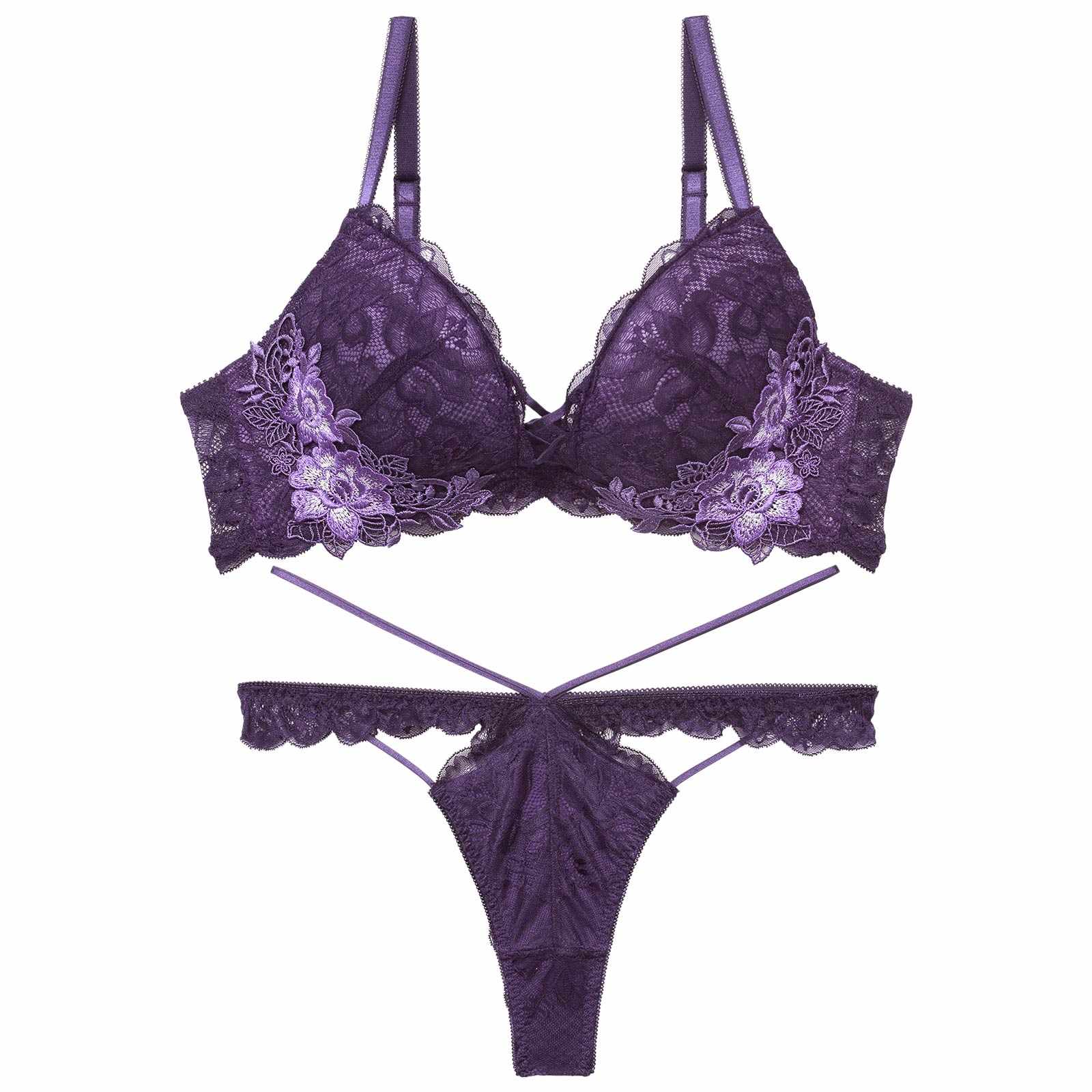 11/6再販!【永尾まりや着用】【Reinest】ボタニカルレースアップカットブラジャー&バック透けTバックショーツ