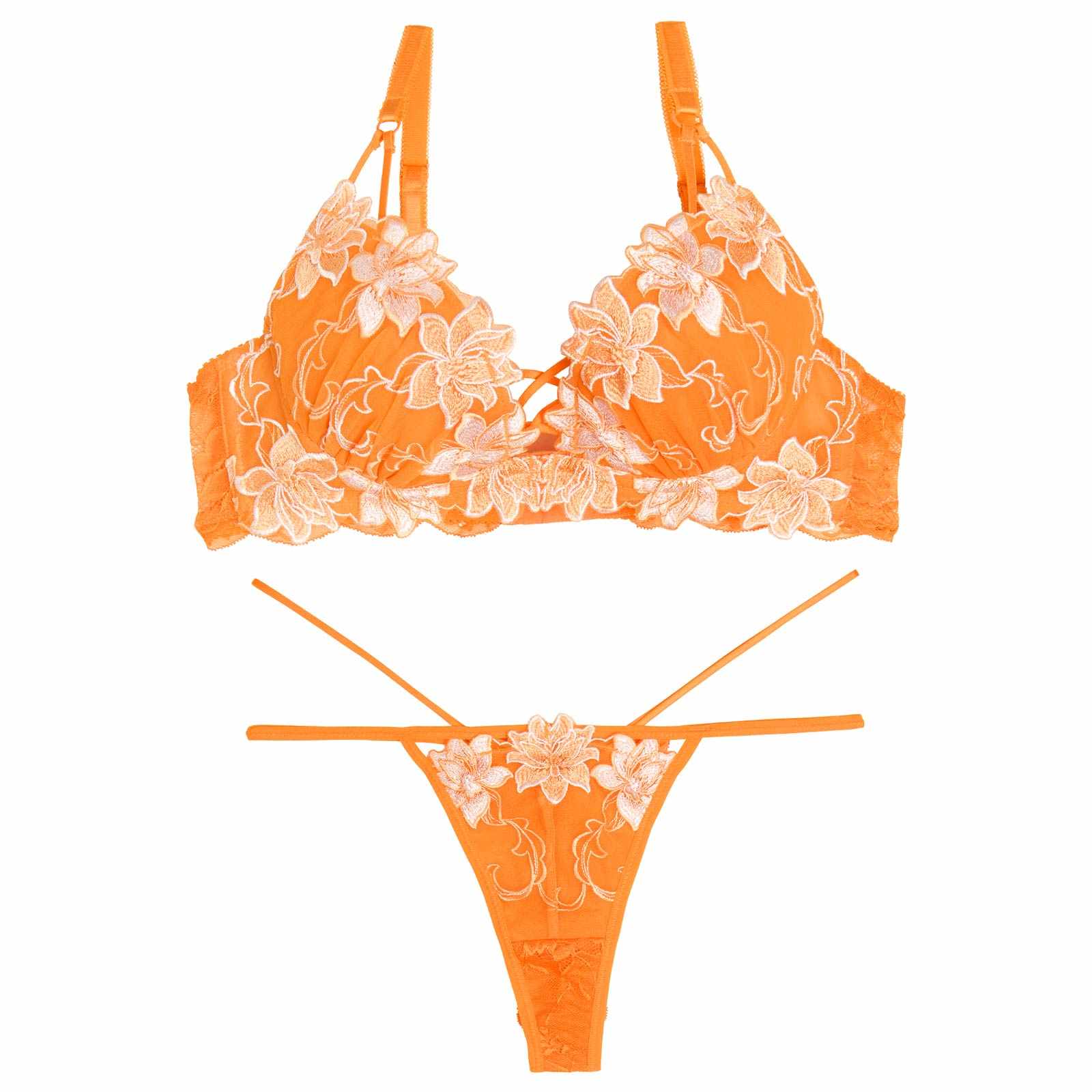 【永尾まりや着用】【Reinest】リュクスブライトペタルブラジャー&バック透けTバックショーツ