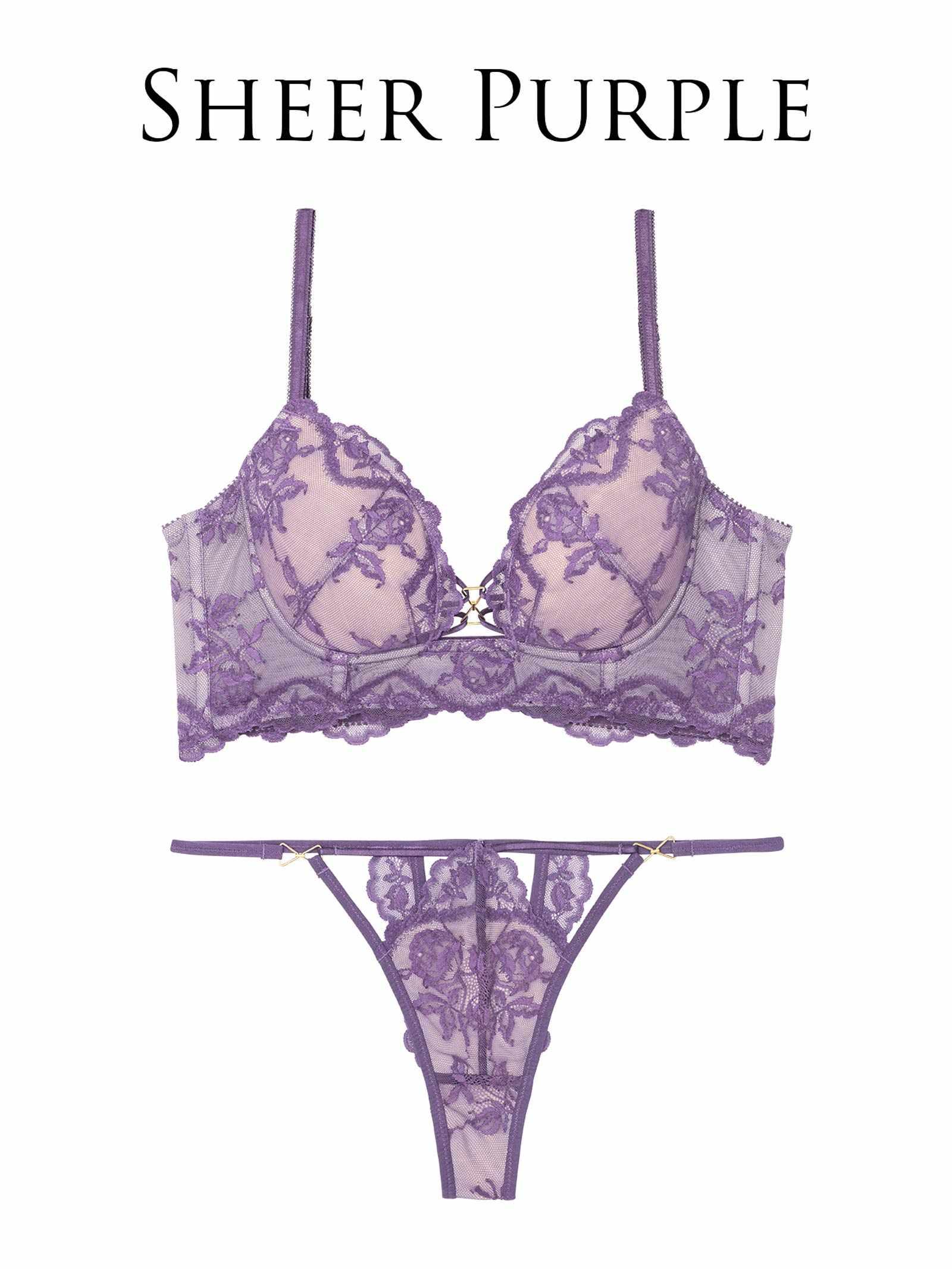 1/10再販!【永尾まりや着用】【Reinest】ヌーディパルフェ背中魅せブラジャー&バック透けTバックショーツ - 【公式】247Lingerie