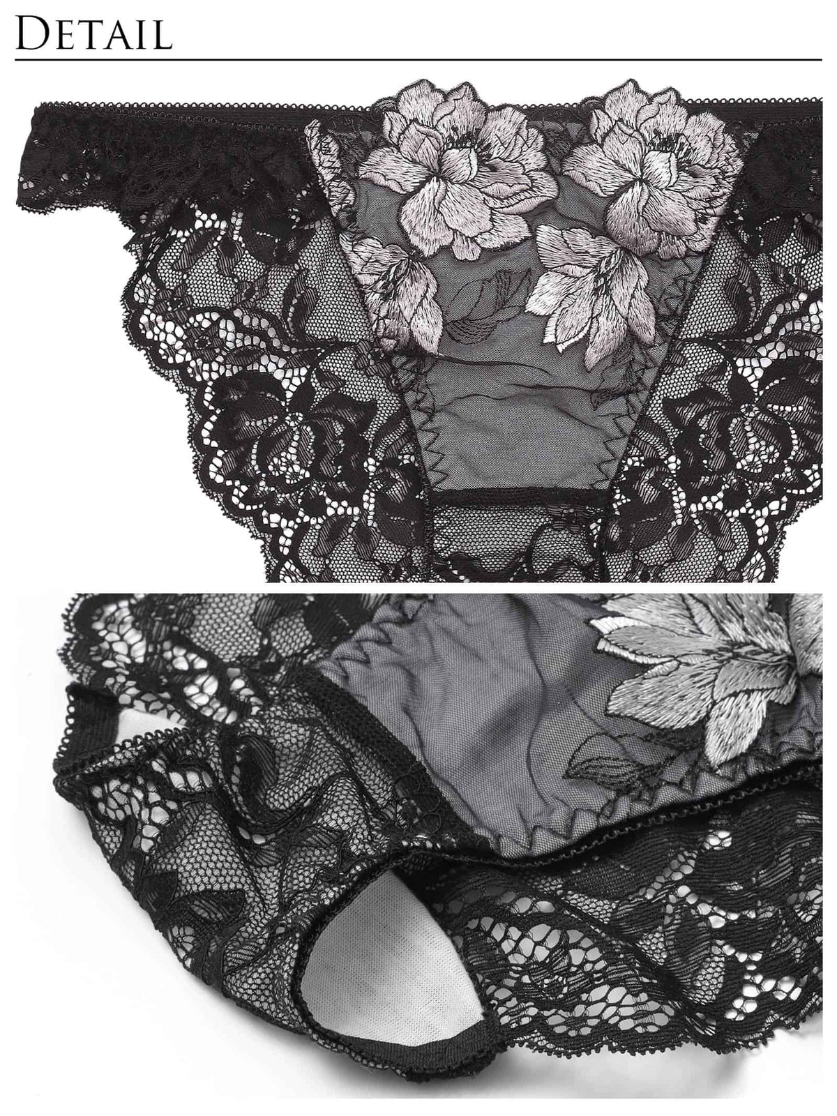10/9新作!【Reinest】プレシャスブルームレース育乳脇高★魔法のブラジャー&バック透けフルバックショーツ