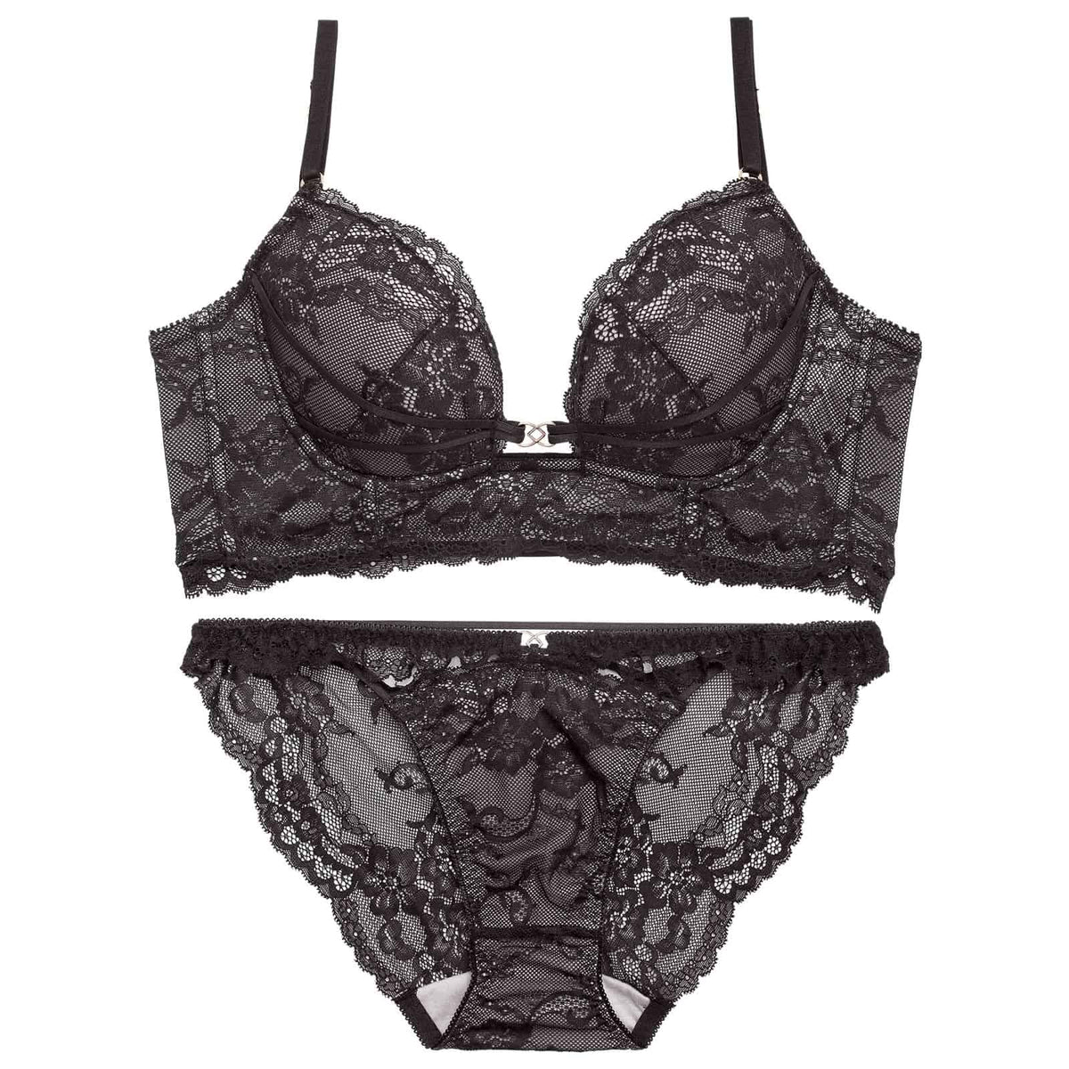 11/2新作!【Reinest】シャルムレースコード背中魅せブラジャー&バック透けフルバックショーツ