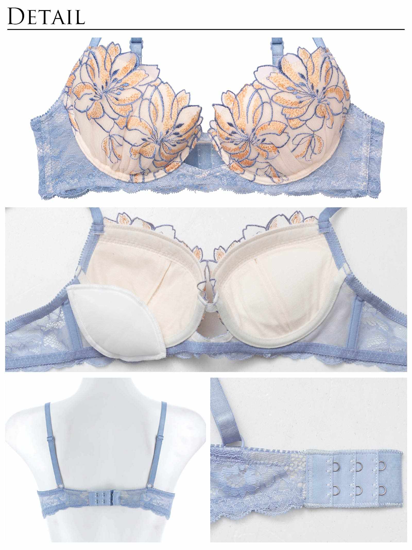 4/14新作!【永尾まりや着用】【Reinest】シャルマンフレッシュフラワーブラジャー&バック透けTバックショーツ