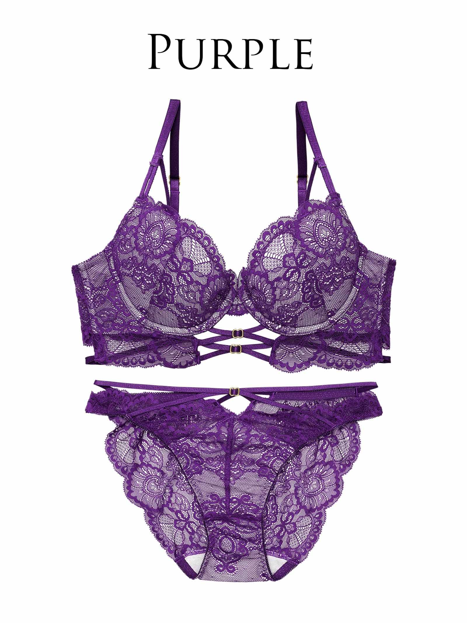 4/25新作!【永尾まりや着用】【Reinest】アラベスクレーシィストリングブラジャー&バック透けフルバックショーツ