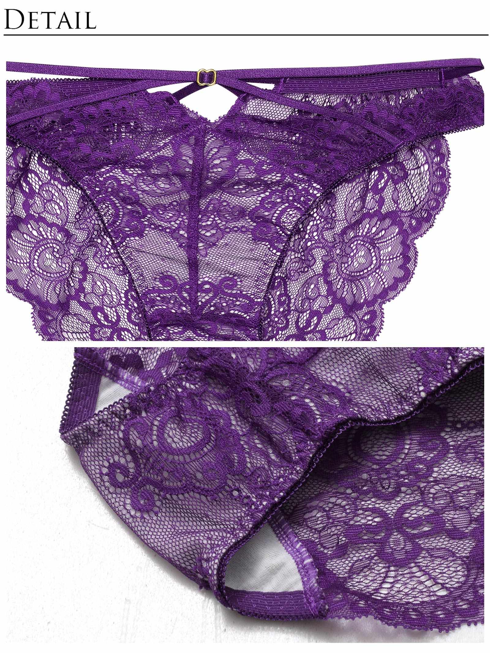 4/25新作!【永尾まりや着用】【Reinest】アラベスクレーシィストリングブラジャー&バック透けフルバックショーツ