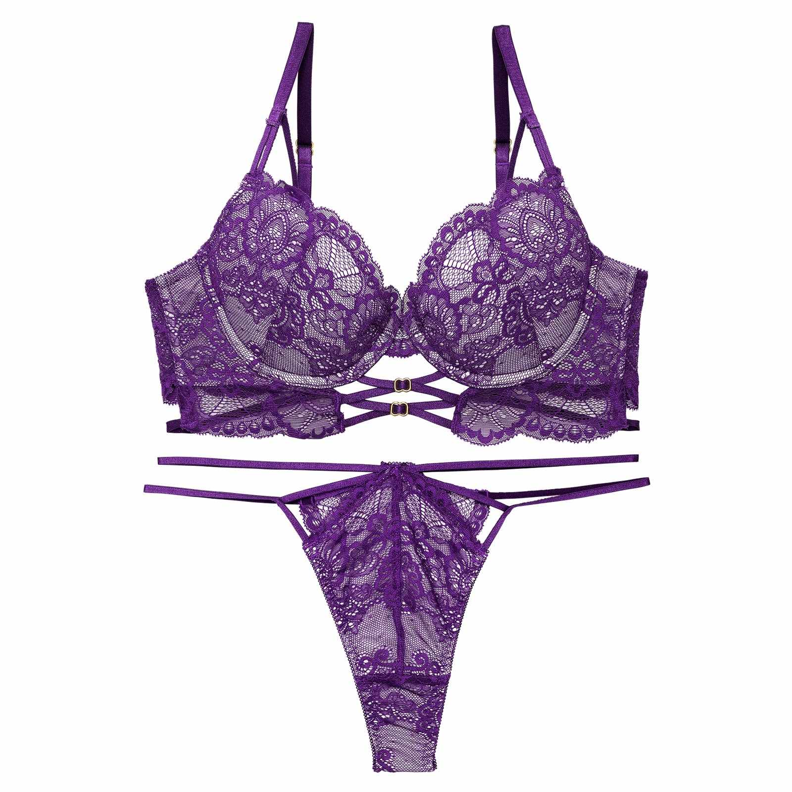 【永尾まりや着用】【Reinest】アラベスクレーシィストリングブラジャー&バック透けTバックショーツ